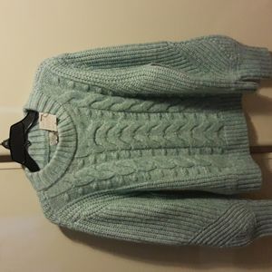 New cardigan green sweater with tag
